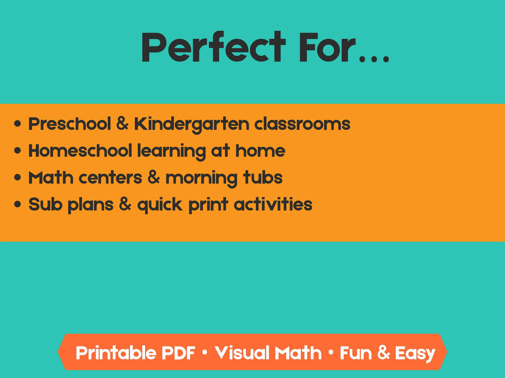 Kindergarten Addition Worksheets | Add Within 10 | No-Prep Math Printables with Blocks (Draw & Write Practice)