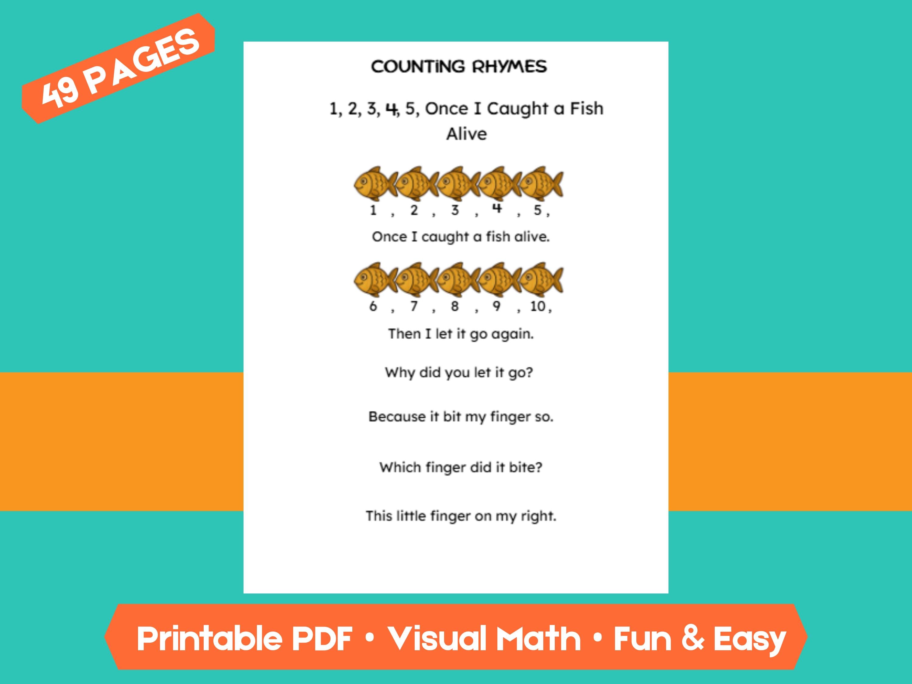 Preschool Numbers & Counting Worksheets: Farm Theme Math Printable (PDF Download)