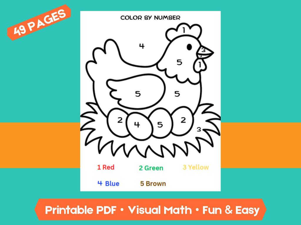 Preschool Numbers & Counting Worksheets: Farm Theme Math Printable (PDF Download)