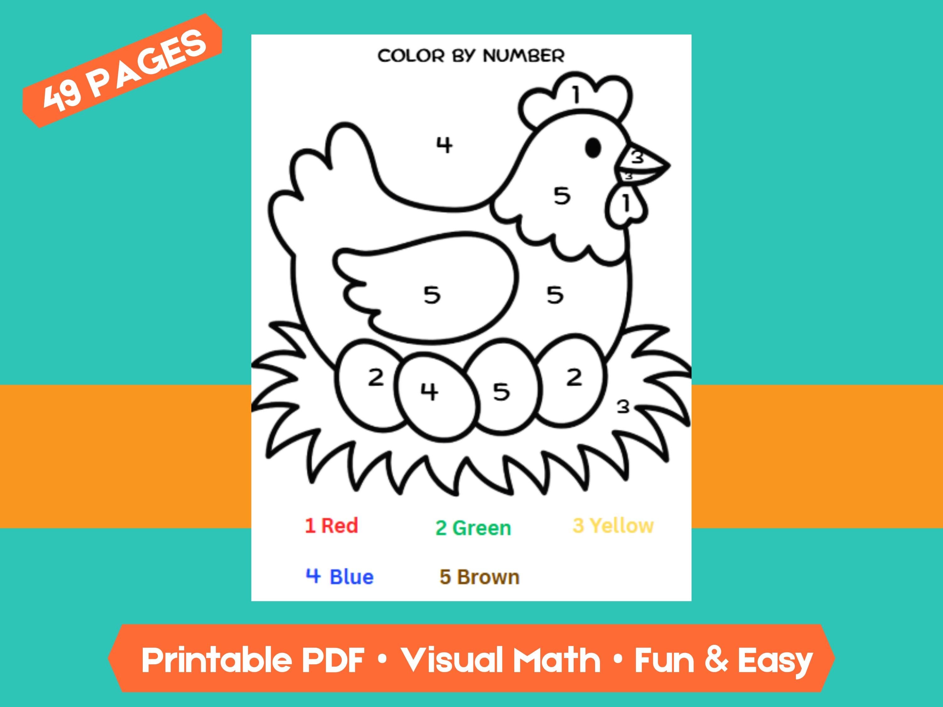 Preschool Numbers & Counting Worksheets: Farm Theme Math Printable (PDF Download)