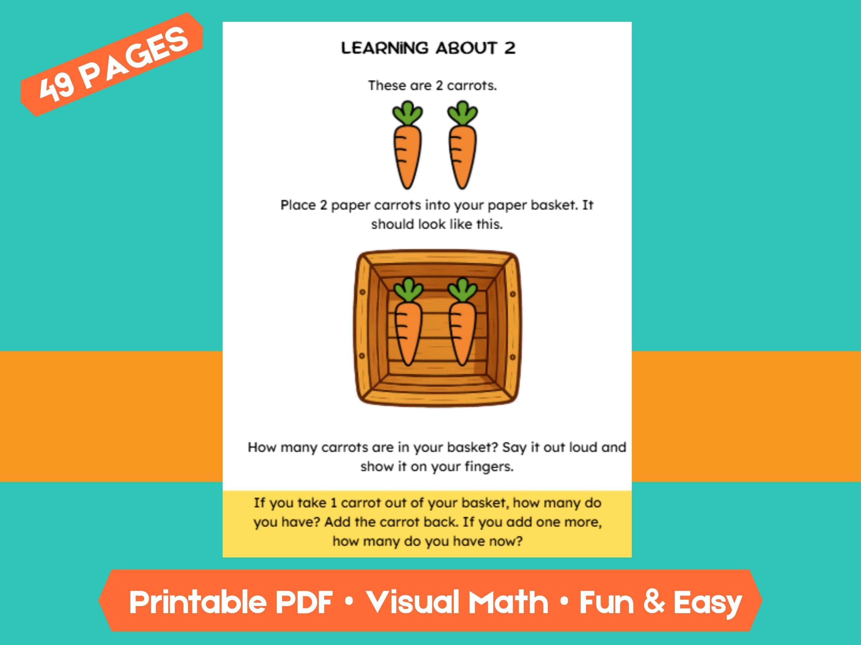 Preschool Numbers & Counting Worksheets: Farm Theme Math Printable (PDF Download)